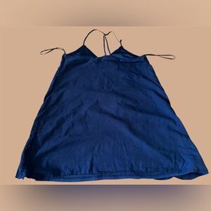 Loveriche Navy Blue Spaghetti Strap Dress, size L